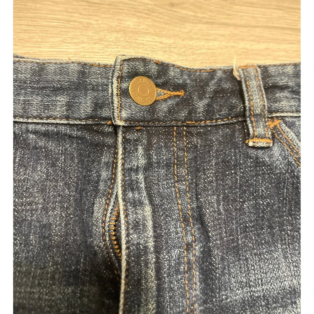 Lauren Jeans Co Ralph Lauren Blue‎ Denim Mini Skirt Raw Hem Womens Size 10